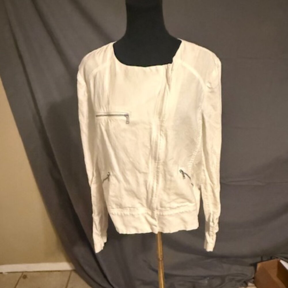 BANANA REPUBLIC Motorcycle Style Jacket Size L